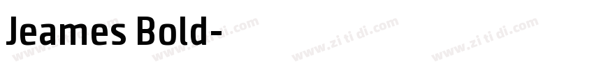 Jeames Bold字体转换